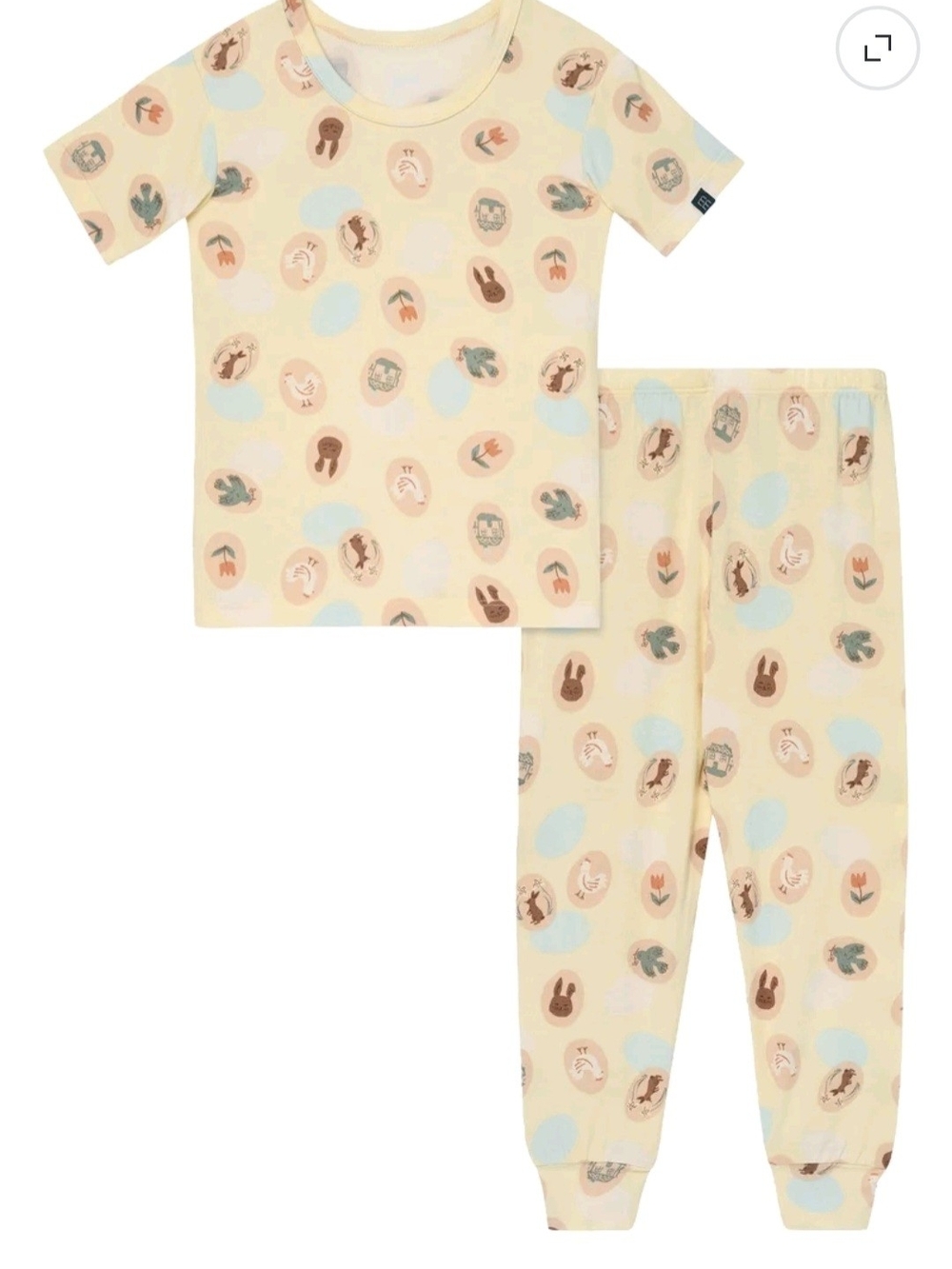 NWT Gerber Yellow Baby Spring Pajama Set Neutral Size 18M